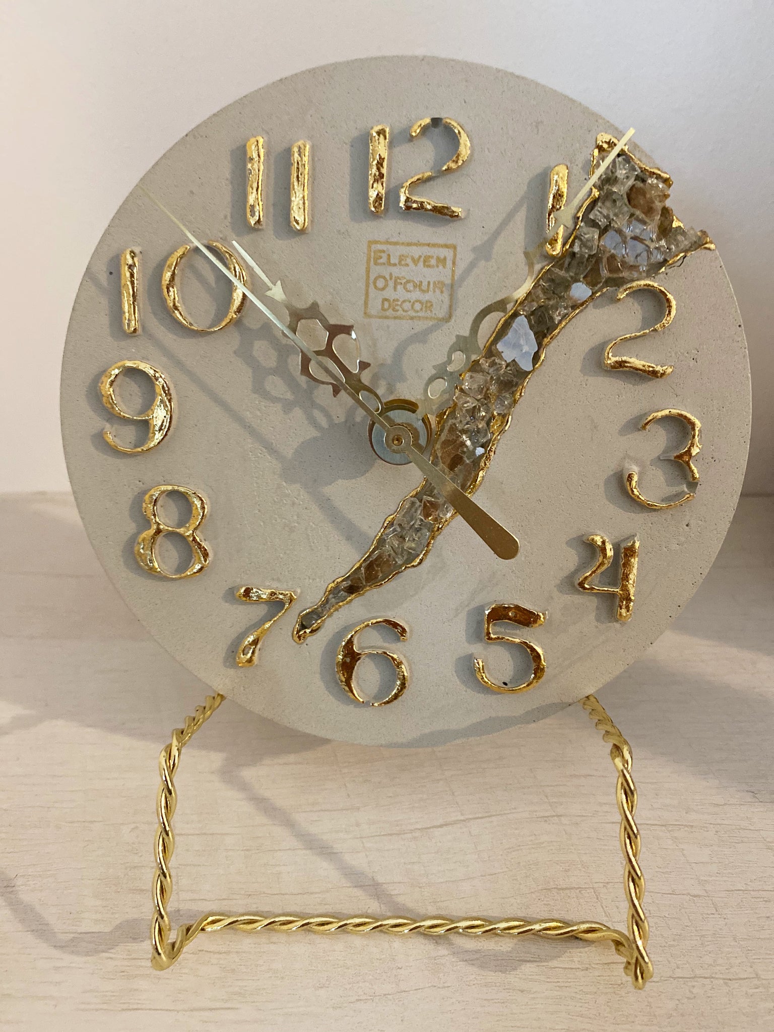 City Collection Gold "London" Table Clock