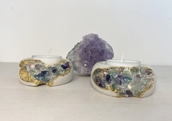 The Earth Collection Round Tealight Holders